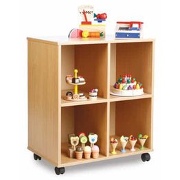 Allsorts 4 Compartment Stackable Unit - Maple