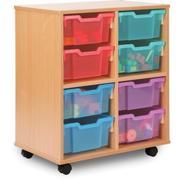 Allsorts 8 Deep Stackable Tray Unit- Maple
