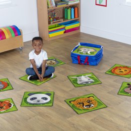 Zoo Conservation Mini Placement Carpets with Holdall