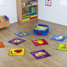 Alphabet Mini Placement Carpets with Holdall