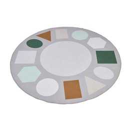 Round Scandi Shapes Rug 