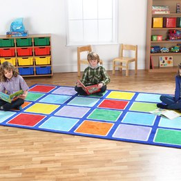 Rainbow Rectangular Placement Carpet