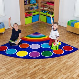 Rainbow Corner Placement Carpet