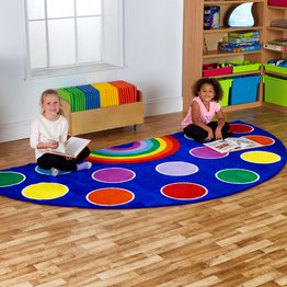 Rainbow Semi-Circle placement Carpet