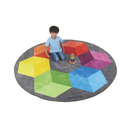 Rainbow Circular Polygons Carpet