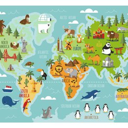 Animals & Places of the World Carpet