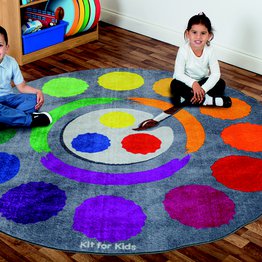 Rainbow Colour Wheel Carpet