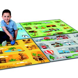 Small World Road Map Set 2 Indoor/Outdoor Carpets