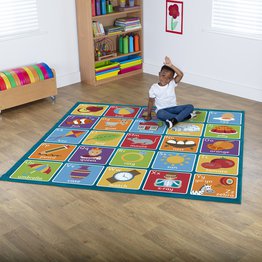 Square Alphabet Carpet