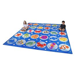 Under The Sea Large Square Placement Carpet