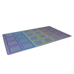 Essentials Rainbow Squares Indoor/Outdoor Carpet